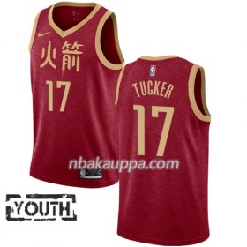 Houston Rockets PJ Tucker 17 2018-19 Nike City Edition Punainen Pelipaidat Swingman - Lasten